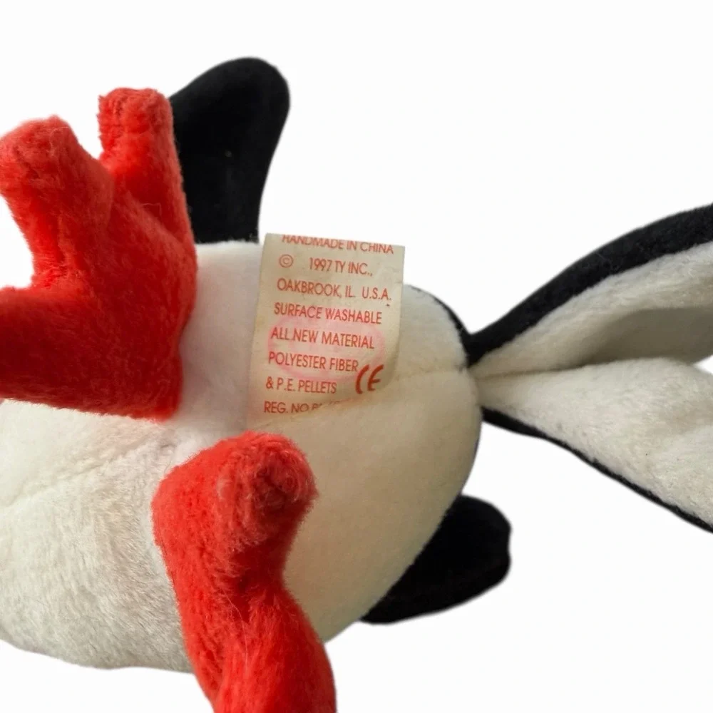 Vintage Ty Original Beanie Baby Puffer The Puffin Penguin Bird Toy‎ Retired 1997